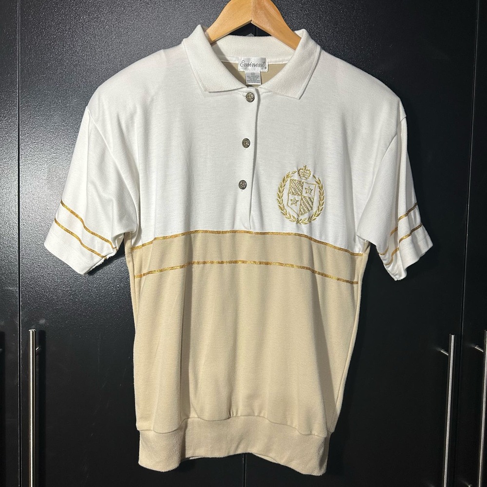 Vintage Eminent Polo Shirt  Short Sleeve Medium
